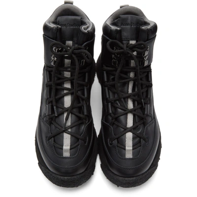 Shop Acne Studios Black Trekking Boots