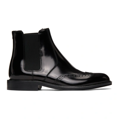 Saint Laurent Ceril Leather Chelsea Boots In Black | ModeSens