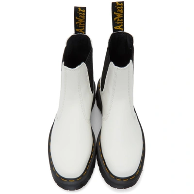 Shop Dr. Martens' White 2976 Quad Chelsea Boots