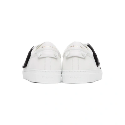 Shop Givenchy White Crossed Strap Urban Knots Sneakers In 100-white