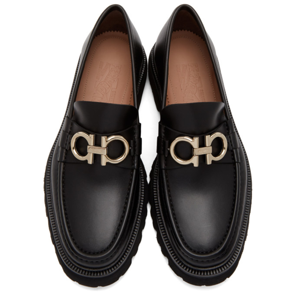 Salvatore Ferragamo Men's Bleecker Leather Lug-sole Loafers With ...