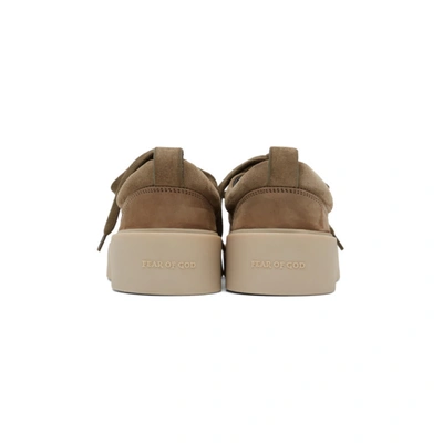 Shop Fear Of God Beige Suede 101 Sneakers In Taupe251