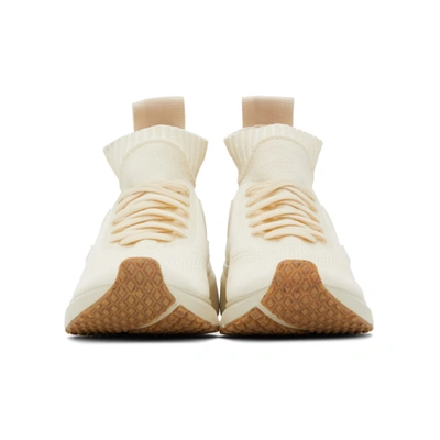 Shop Rick Owens White Veja Edition Sock Runner Sneakers In 11 White