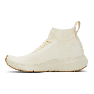 Shop Rick Owens White Veja Edition Sock Runner Sneakers In 11 White