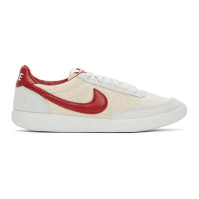 Shop Nike Off-white & Red Killshot Og Sp Sneakers In Sail/red