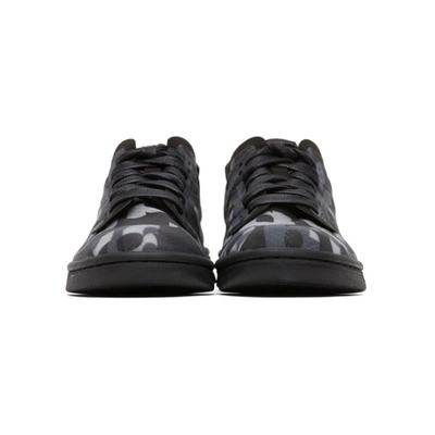 Shop Comme Des Garçons Homme Deux Black Nike Edition Dunk Low Sneakers In 1 Black