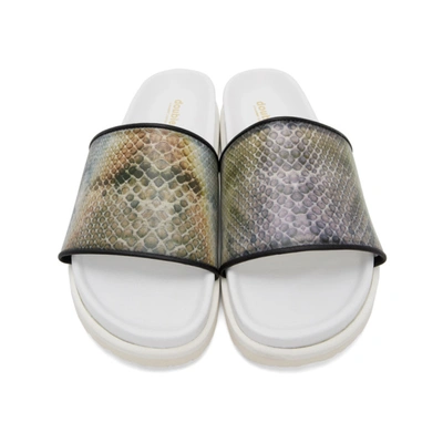 Shop Doublet Beige Invisible Lenticular Sandals