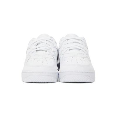 Shop Nike White Air Force 1 React Sneakers In 101 Wht/plt