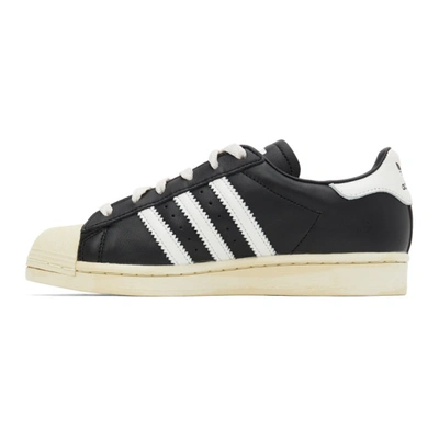 Shop Adidas Originals Black Superstar Sneakers In Blk/cry