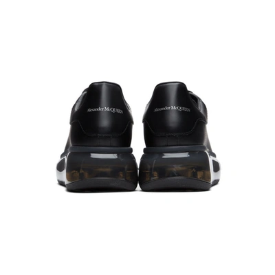 Shop Alexander Mcqueen Black Clear Sole Oversized Sneakers In 1000 Black