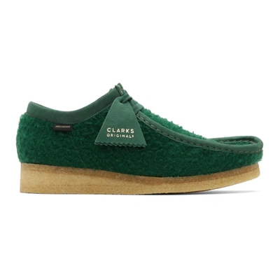 AIME LEON DORE 绿色 CLARKS ORIGINAL 联名 WALLABEE 莫卡辛鞋