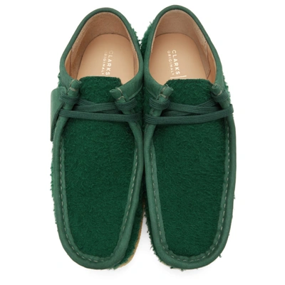 AIME LEON DORE 绿色 CLARKS ORIGINAL 联名 WALLABEE 莫卡辛鞋