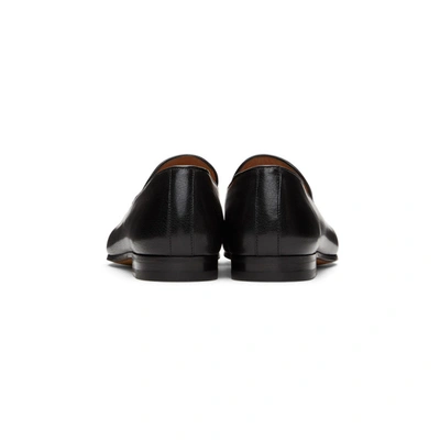 Shop Gucci Black Horsebit Loafers In 1000 Nero/n