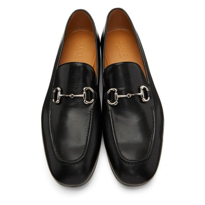Shop Gucci Black Horsebit Loafers In 1000 Nero/n
