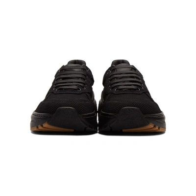 Shop Bottega Veneta Black Mesh Speedster Sneakers In 1000 Black