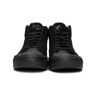 Shop Y-3 Black Yohji Pro High-top Sneakers