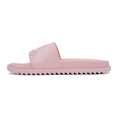 Shop Fendi Pink ‘forever ' Rubber Pool Slides In F0qd1 Pink