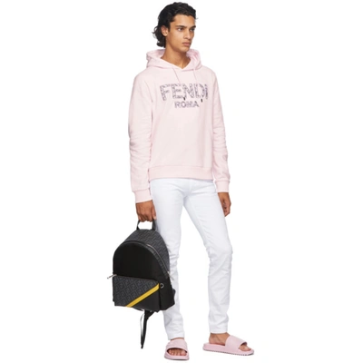 Shop Fendi Pink ‘forever ' Rubber Pool Slides In F0qd1 Pink