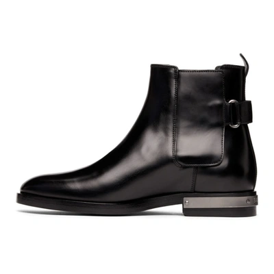 Shop Balmain Black Pete Chelsea Boots