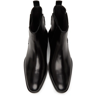 Shop Balmain Black Pete Chelsea Boots