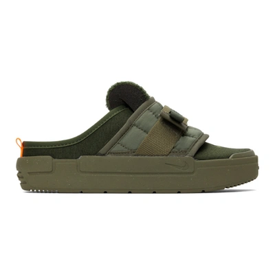 Shop Nike Khaki Offline Slip-on Loafers In 300 Arm/oli