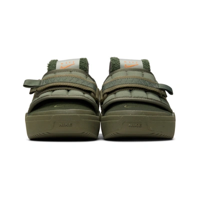 Shop Nike Khaki Offline Slip-on Loafers In 300 Arm/oli