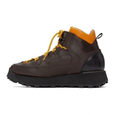 Shop Acne Studios Brown Trekking Boots