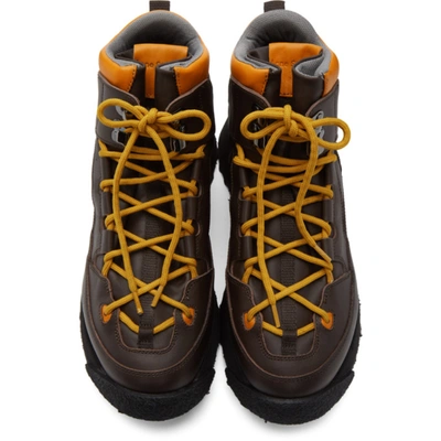 Shop Acne Studios Brown Trekking Boots