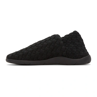 Shop Bottega Veneta Black Intrecciato Sneakers In 1000 Black