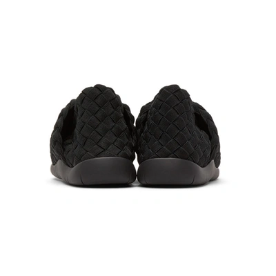Shop Bottega Veneta Black Intrecciato Sneakers In 1000 Black