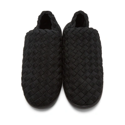 Shop Bottega Veneta Black Intrecciato Sneakers In 1000 Black