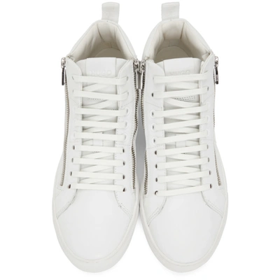 Shop Hugo White Futurism Sneakers In 100 White
