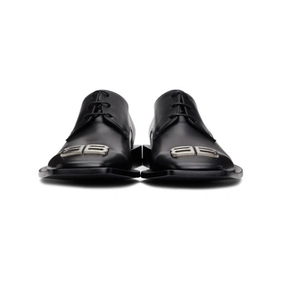 Shop Balenciaga Black Flat Rim Derbys In 1081 Blknkl