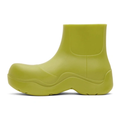 Shop Bottega Veneta Green Matte 'the Puddle' Boots In 7275 Kiwi