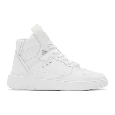 Shop Givenchy White Wing High Sneakers In 100 White