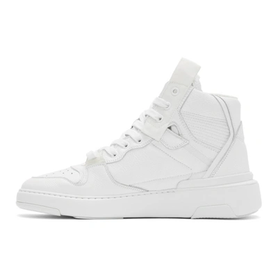 Shop Givenchy White Wing High Sneakers In 100 White