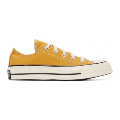 Shop Converse Yellow Chuck 70 Ox Sneakers In Sun/blk/egr
