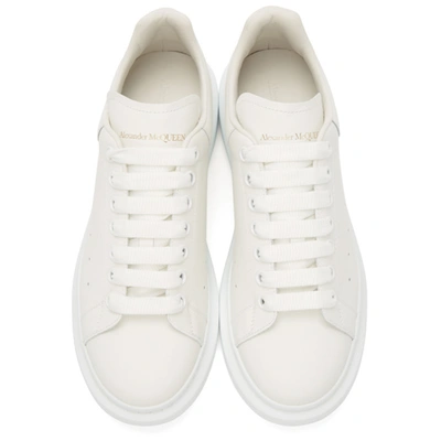 Shop Alexander Mcqueen White Oversized Sneakers In 9000white/w