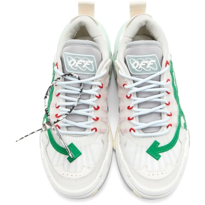 Shop Off-white & Green Odsy-2000 Sneakers In White Green