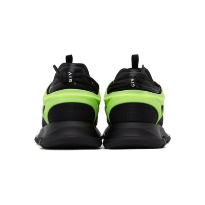 Shop Givenchy Black & Green Spectre Cage Runner Sneakers In 003