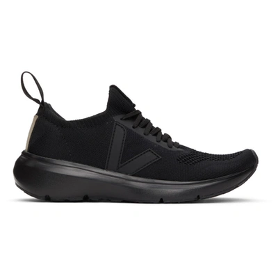 Shop Rick Owens Black Veja Edition Sock Runner Sneakers In 09 Blk