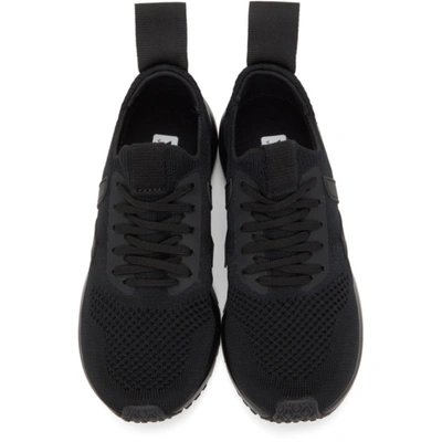 Shop Rick Owens Black Veja Edition Sock Runner Sneakers In 09 Blk