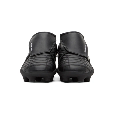 Shop Balenciaga Black Soccer Sneakers In 1090 Blkwht