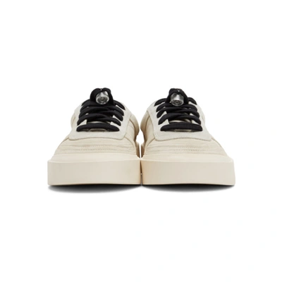 Shop Fear Of God Grey Suede Skate Low Sneakers In Wht/grey101