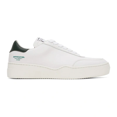Shop Article No Ssense Exclusive White & Green 0517-04-04 Sneakers In White/green
