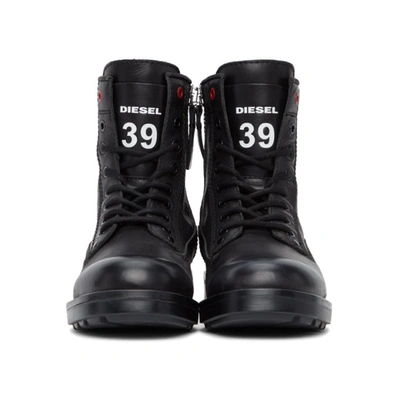 Shop Diesel Black D-throuper Dbb Z Boots In T8013 Black