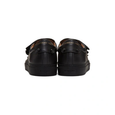 Shop Givenchy Black Velcro Urban Knots Sneakers In 001 Black