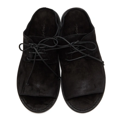 MARSELL 黑色 SANDALACCIO 绒面革拖鞋
