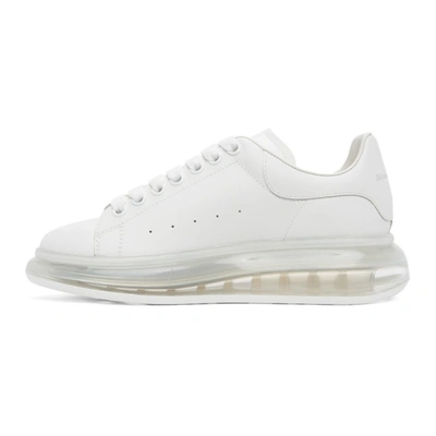 Shop Alexander Mcqueen White Transparent Sole Oversized Sneakers In 9000white/w