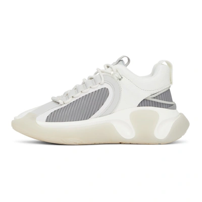 Shop Balmain White B Runner Sneakers In Gdm White/g